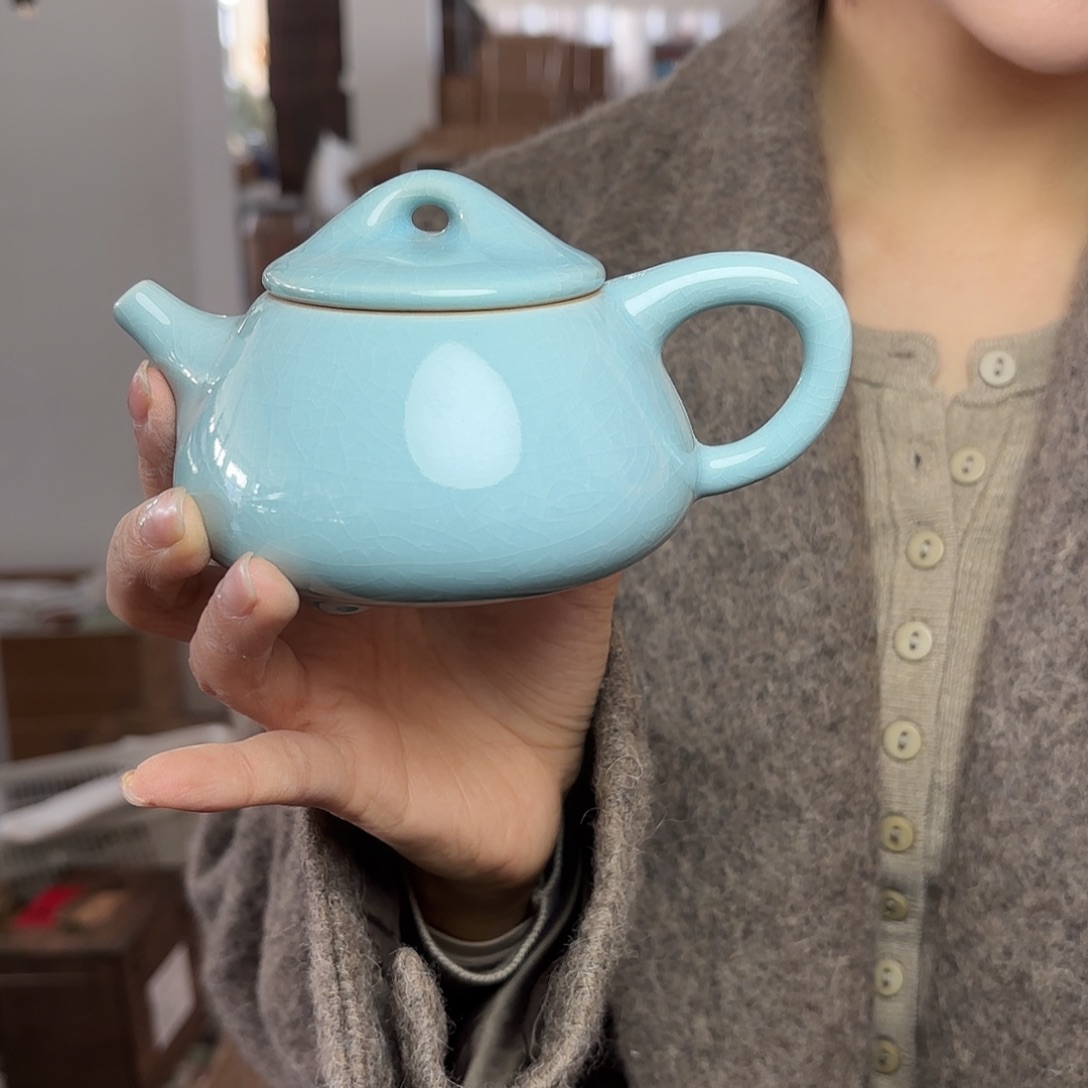 龙泉云间青瓷小米茶器