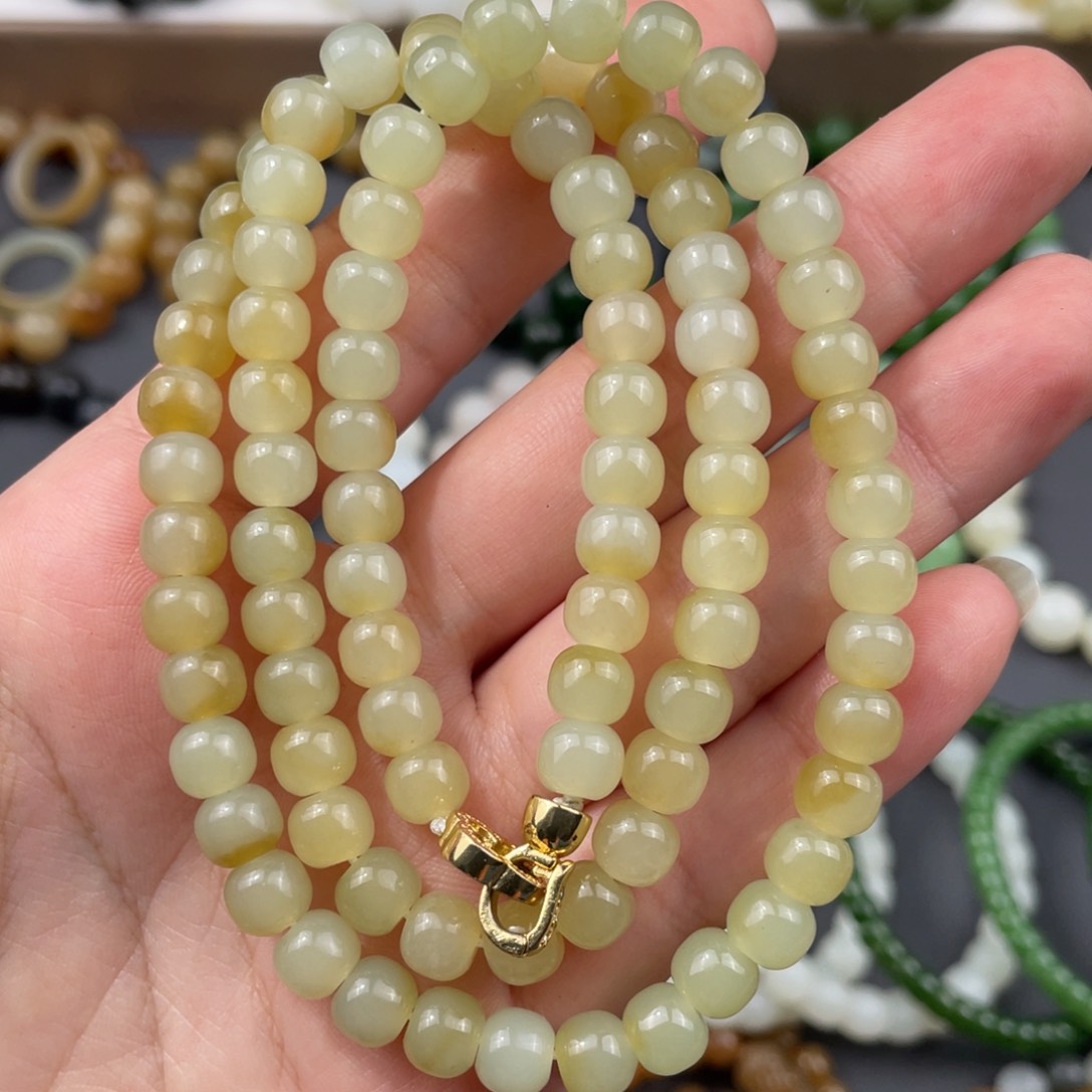 和田玉手串未镶嵌