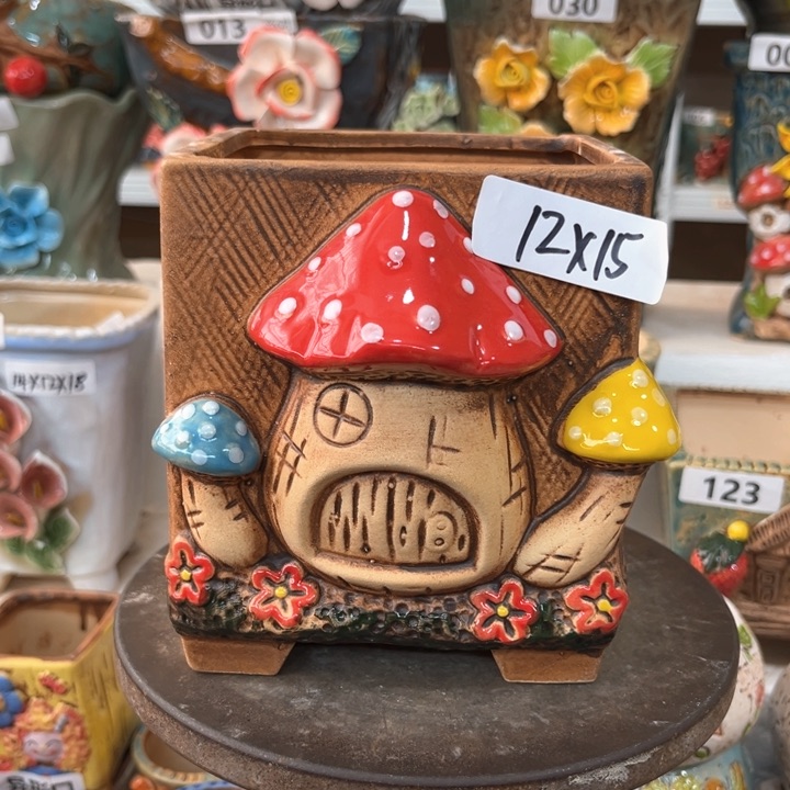 紫砂花盆粗陶材质多肉花盆