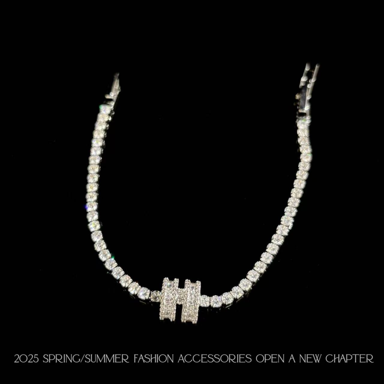 铜合金手链 镀K金 2025款C9294【闪亮H】BOBAOLI 手链