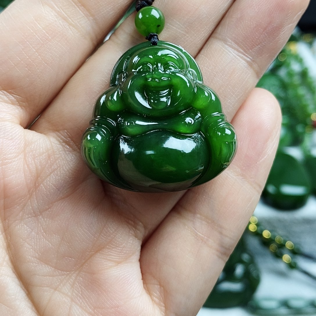 和田玉（碧玉）未镶嵌颈饰30mm
