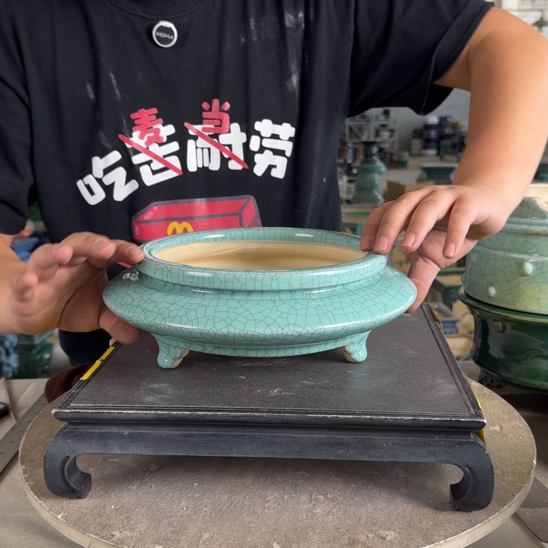 。一风堂石湾花盆 内18*5