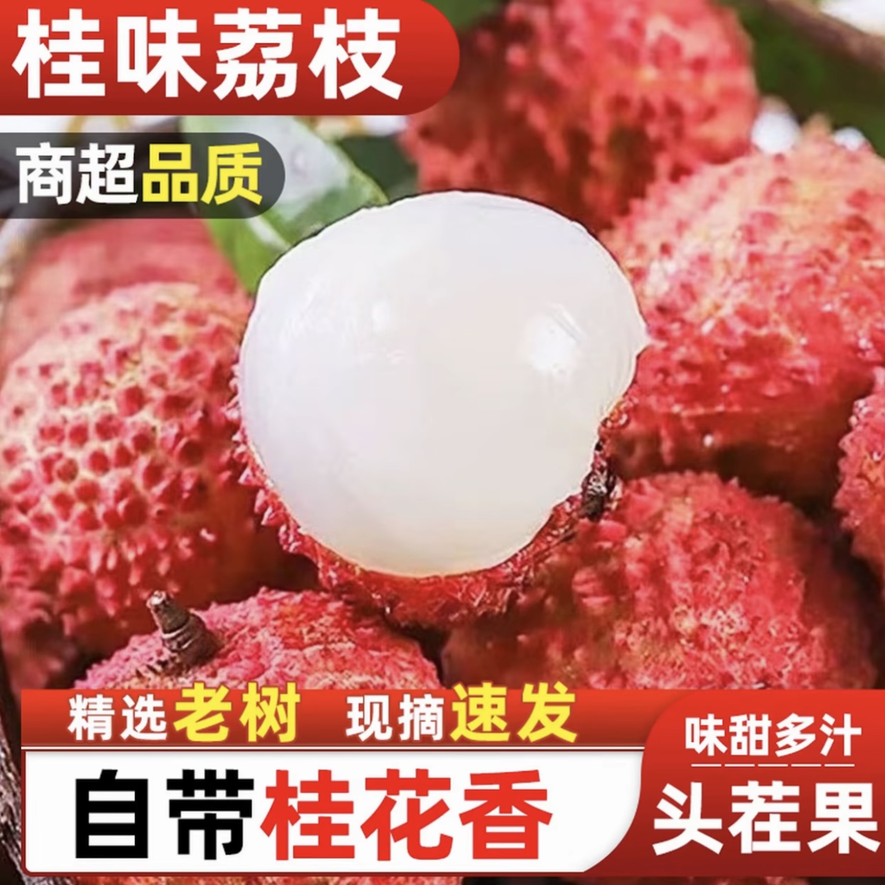 【京东/极兔冷链】广东桂味荔枝现摘现发当季水果多仓发货