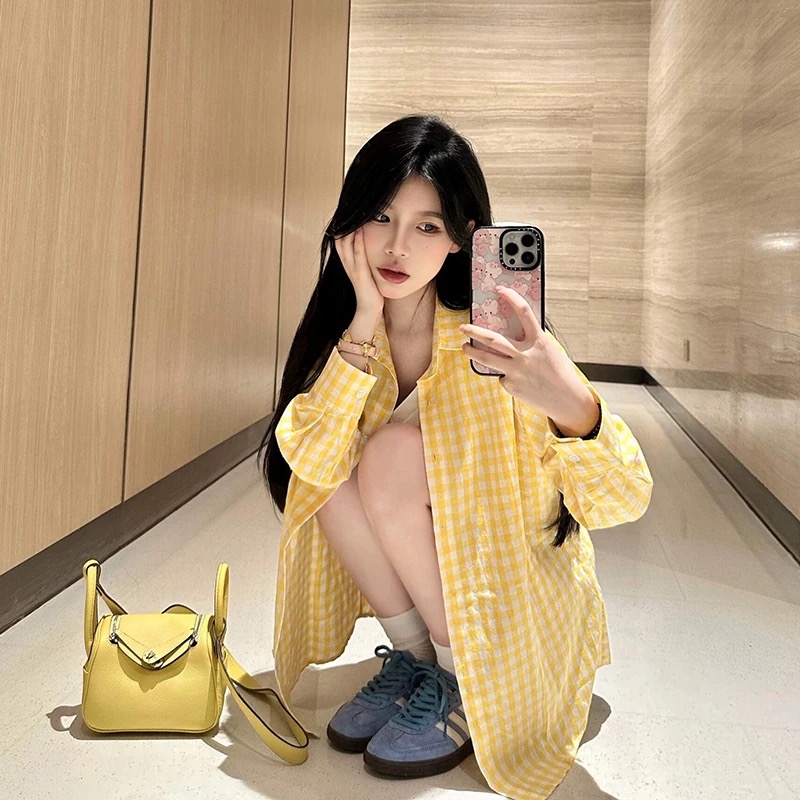 编号051-100长袖夏季开衫小众薄款宽松设计感韩版时尚休闲百搭2