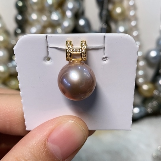 淡水珍珠颈饰银S925镶嵌11.7