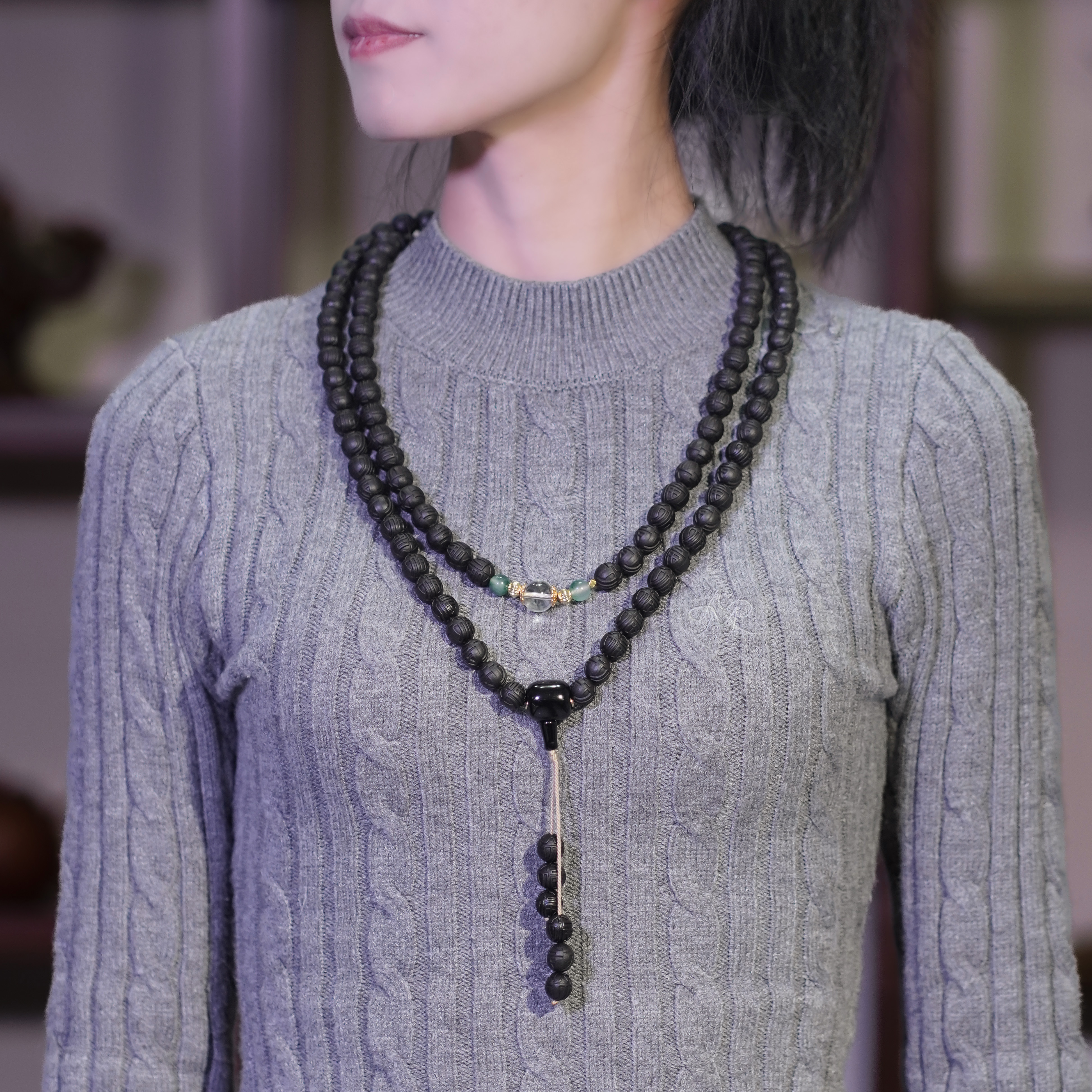 【辛穹透玉香·专属链接】泥塑·合香珠天然香材手串非遗手工