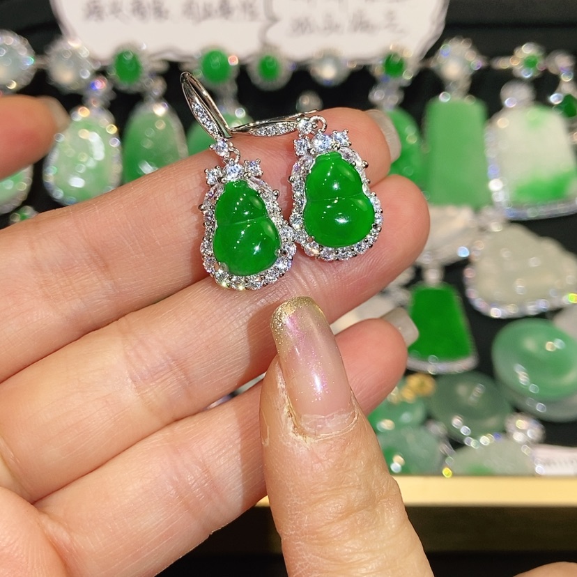 【闪购商品】未镶嵌翡翠耳饰天然翡翠