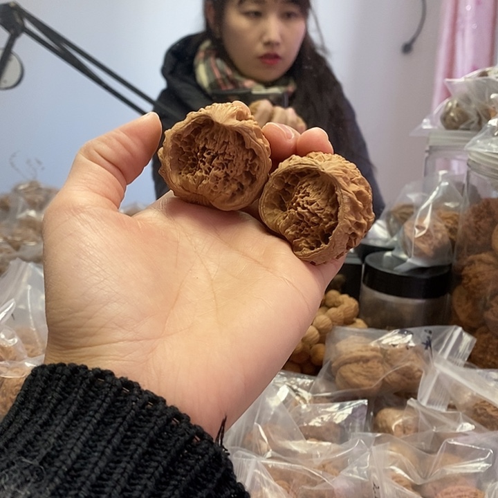 用***2把件文玩核桃43蛇头