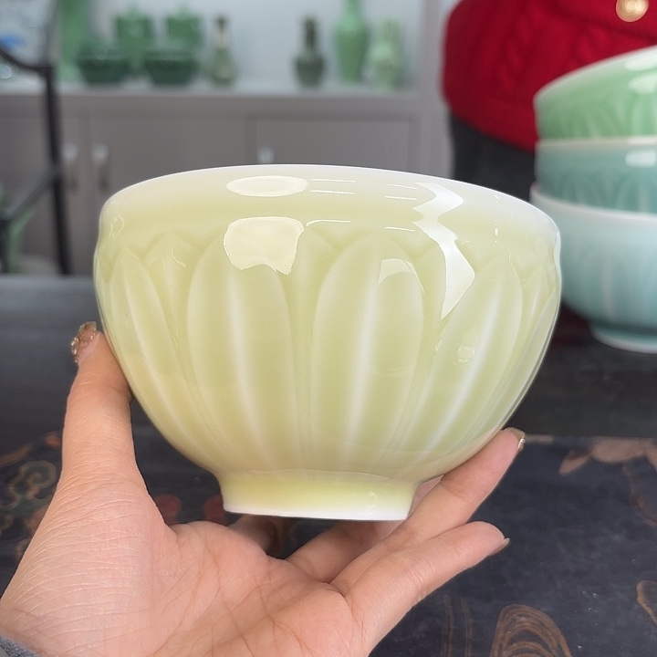 龙泉云间青瓷小米茶器