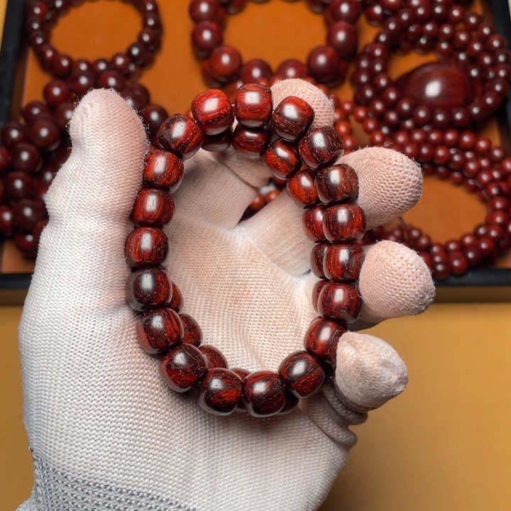 檀香紫檀（小叶紫檀）1.0精工老型琴料火焰纹