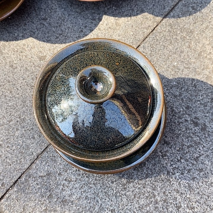 茶盏建盏盖碗一个