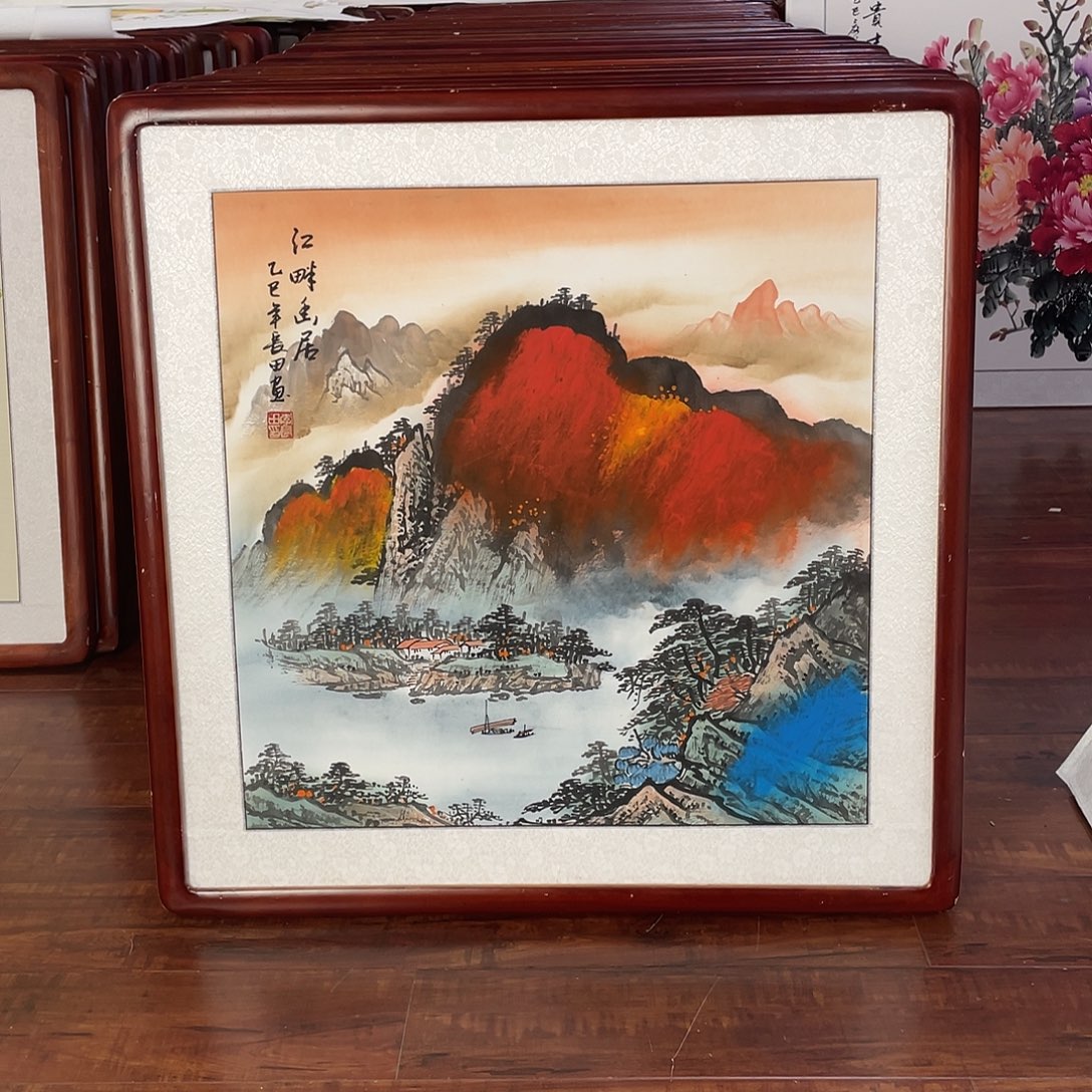 国画带框尺寸63*63厘米