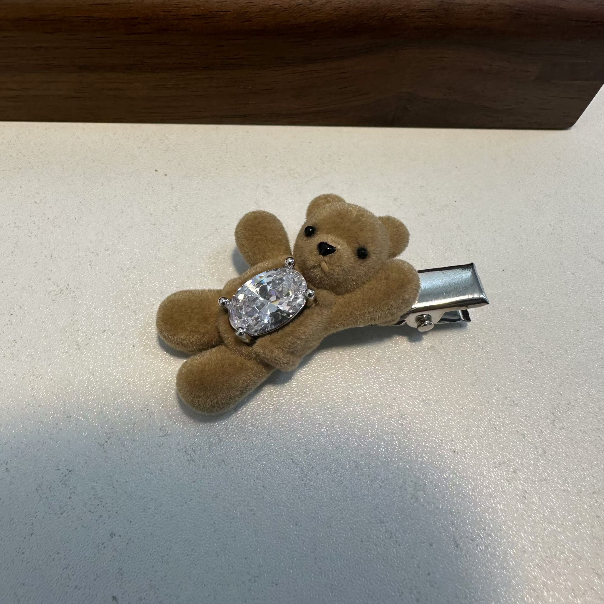 饼干小熊发夹可爱网红甜美