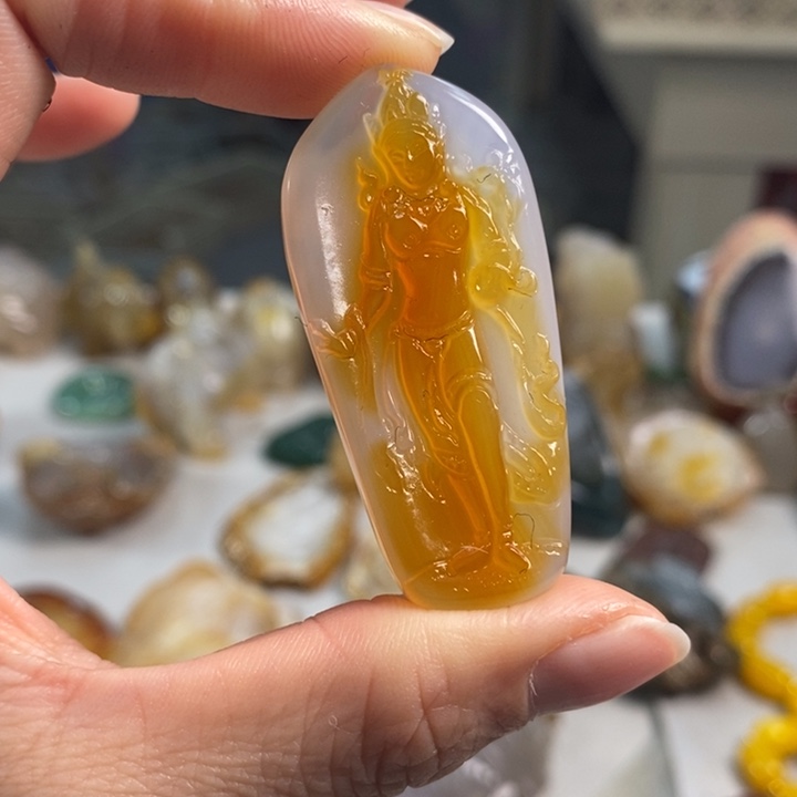 玛瑙/玉髓吊坠(不含链)未镶嵌