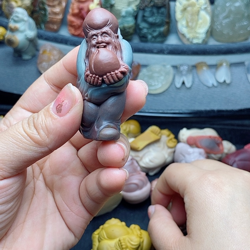 【闪购商品】定制石英质玉手把件未镶嵌