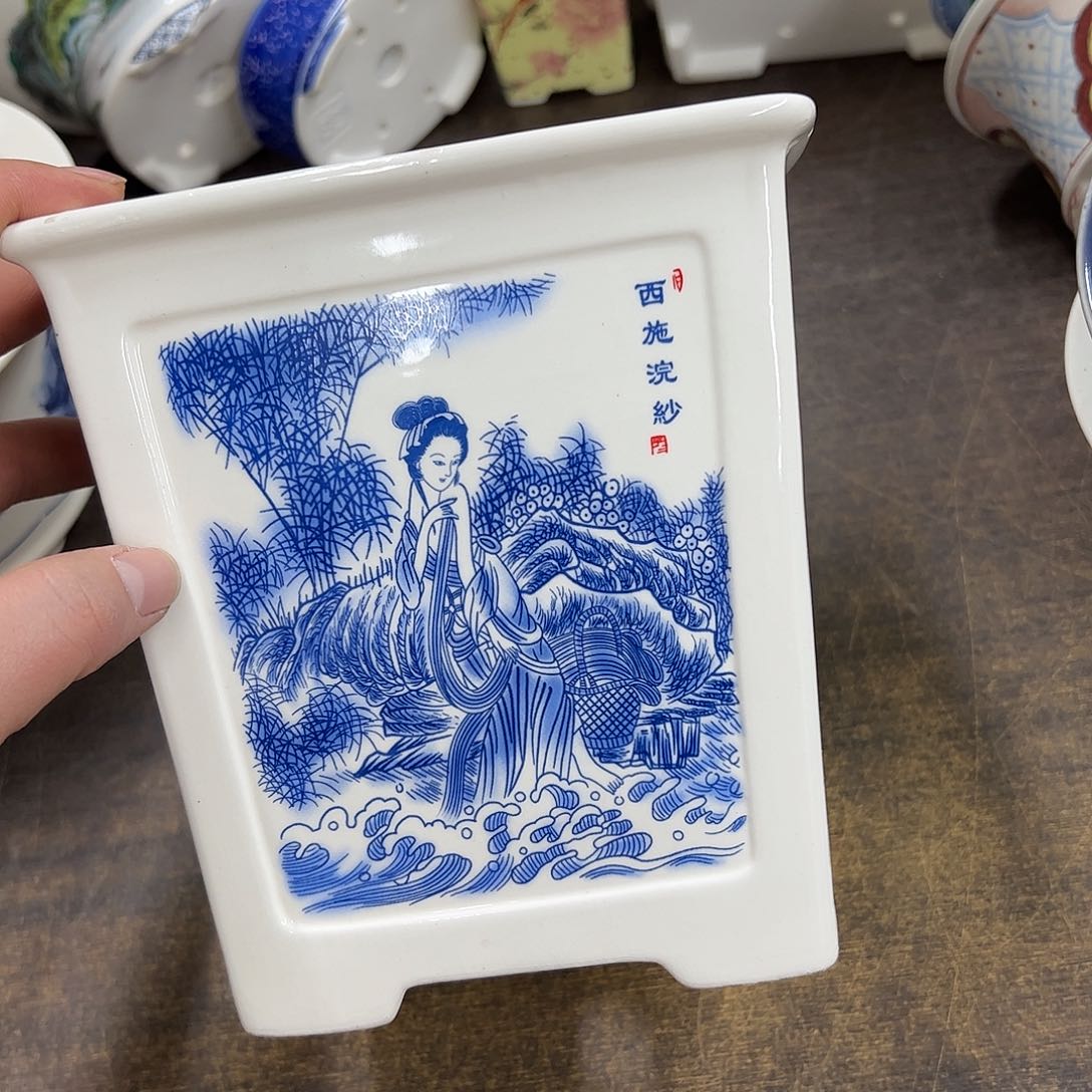 紫砂花盆846号瑕疵15/15cm