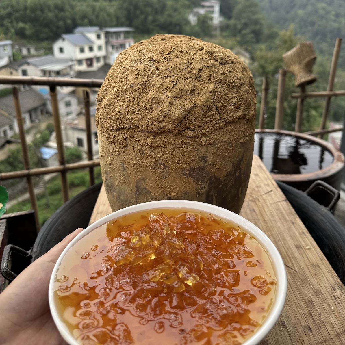 2(花花推荐)湘西苗家自制老坛土蜂蜜柚子膏 零添加