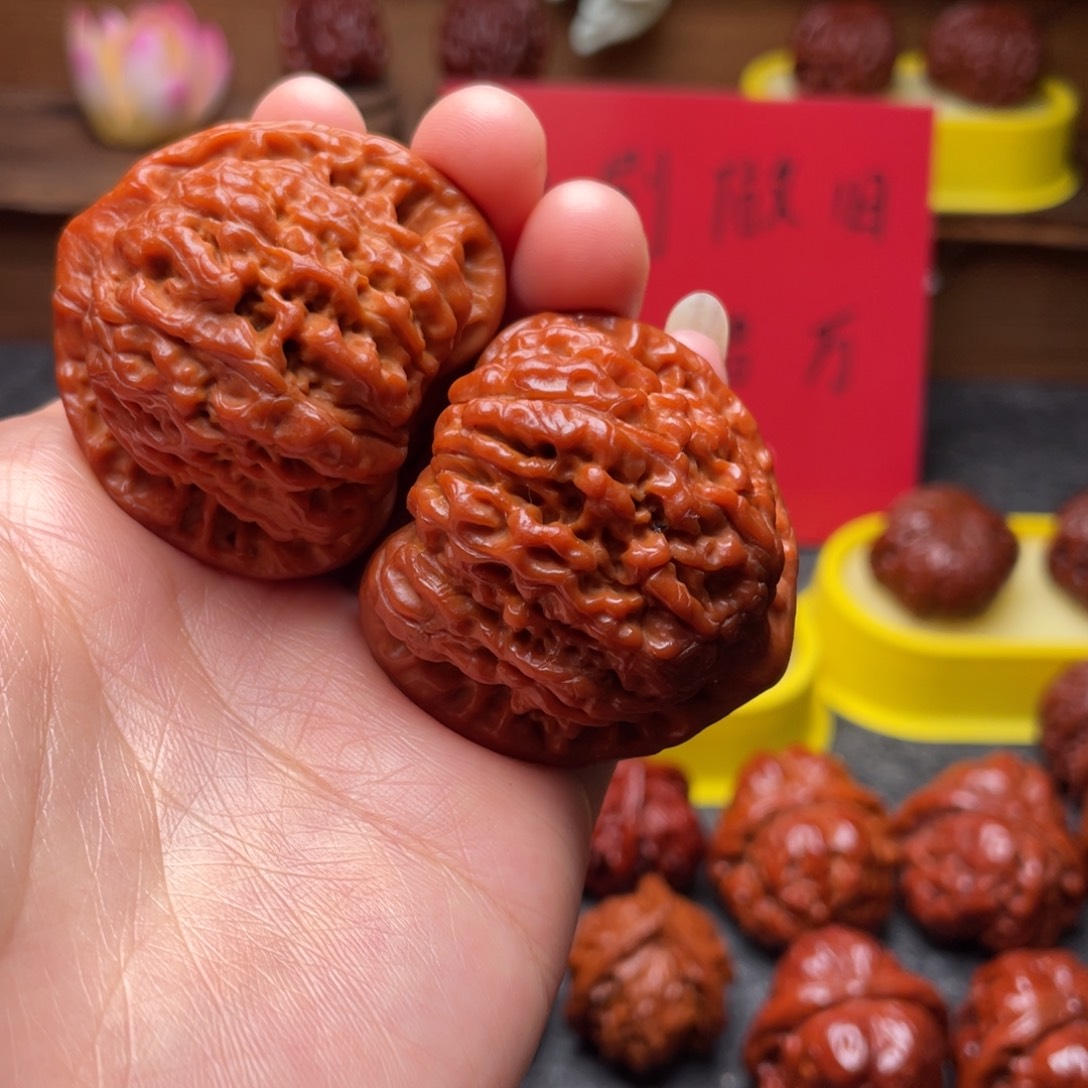 文玩核桃吊坠文玩核桃 手把件 官帽 44