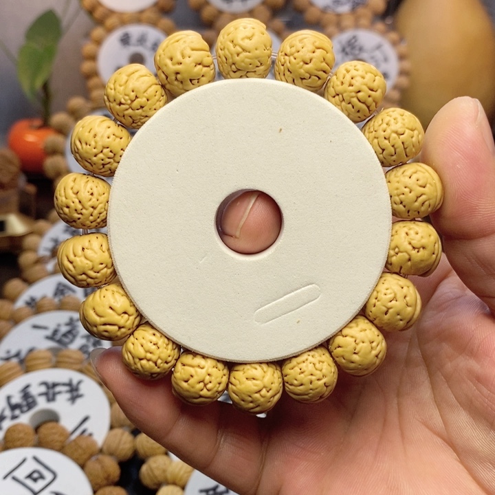 【闪购商品】黑****使桃核雕刻手串手链