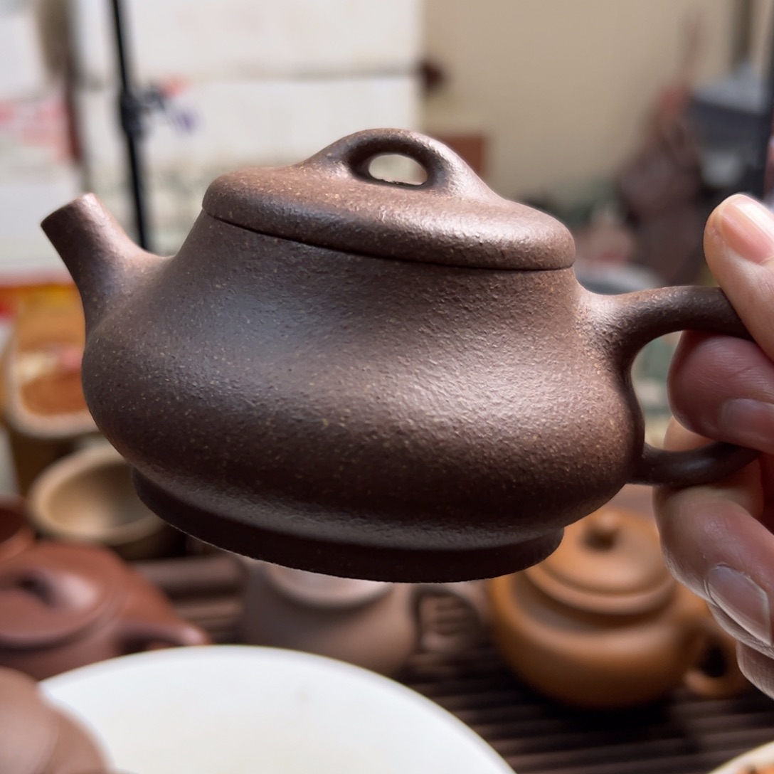 紫砂茶壶f*z五彩段泥石瓢160