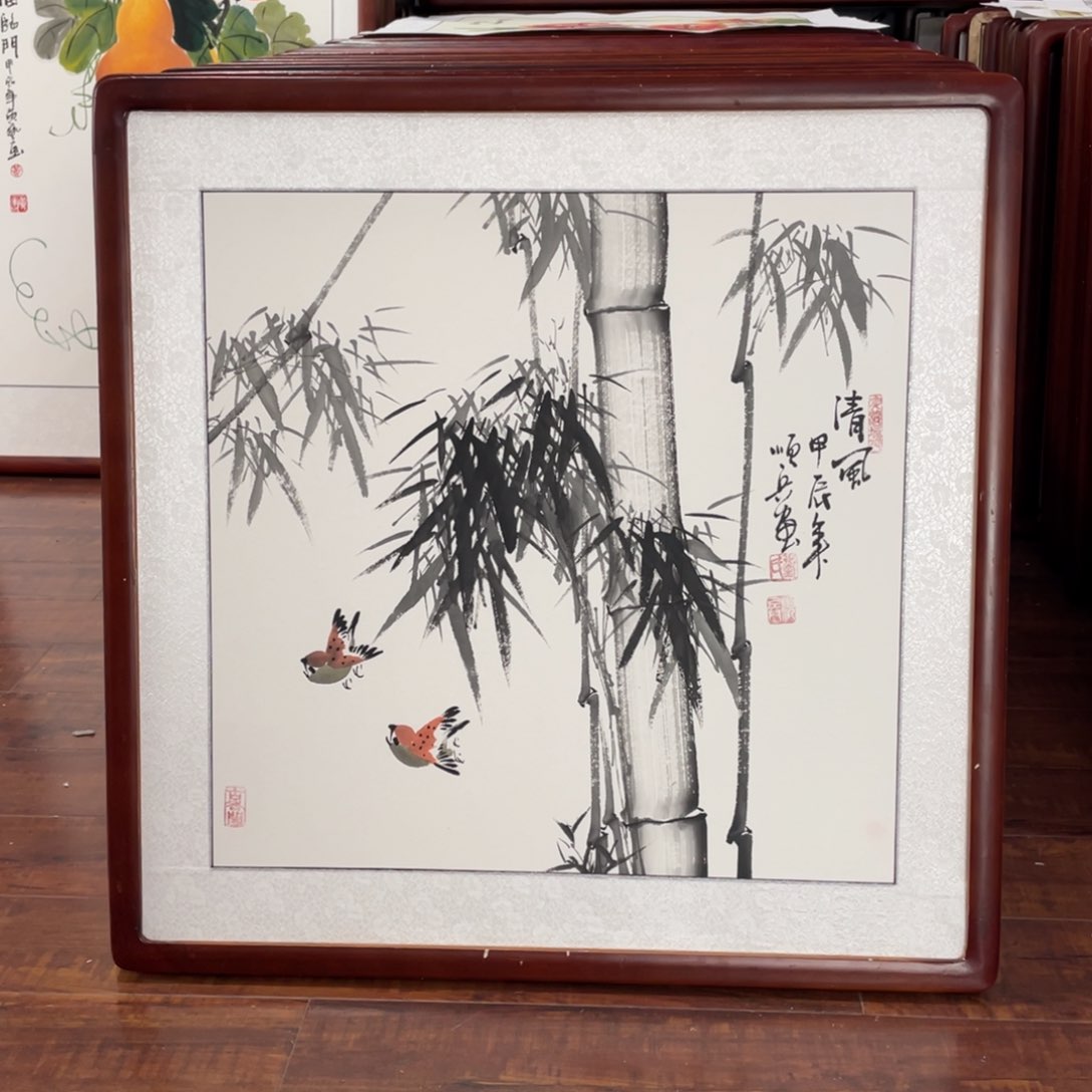 国画带框尺寸63*63厘米