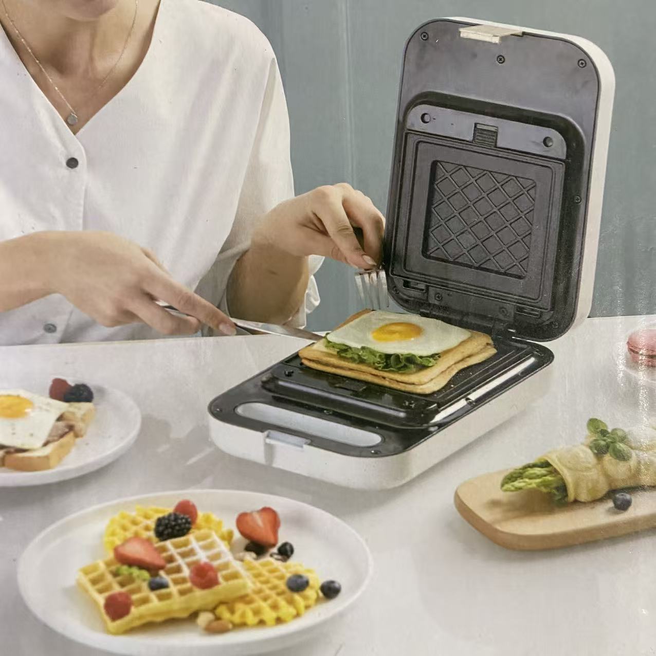 电饼铛双盘多功能三明治机