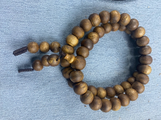 棋楠沉香苹果珠双圈1.2mm多样性发一