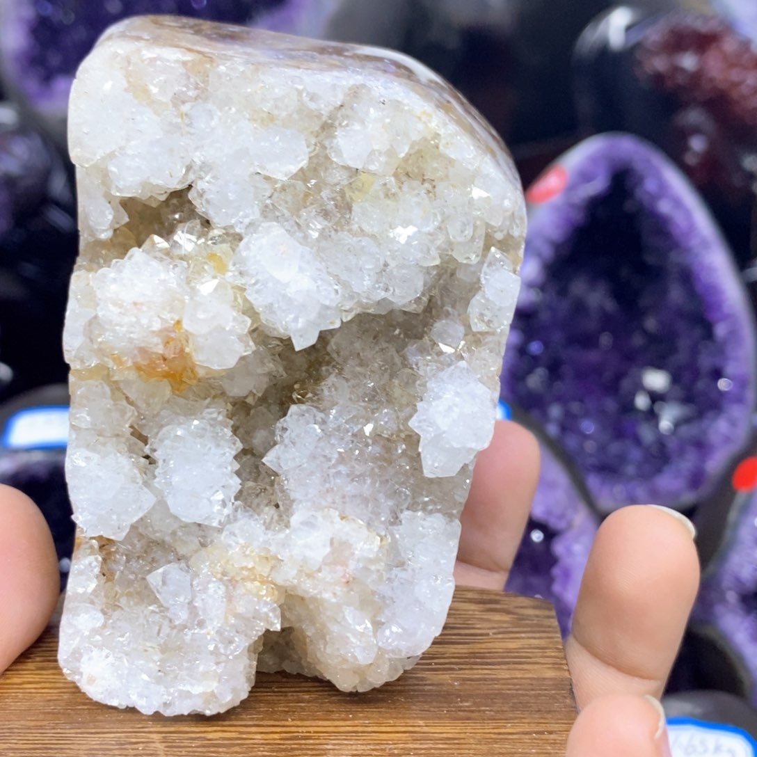 紫晶摆件未镶嵌小小