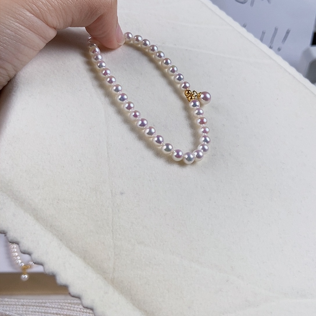 淡水珍珠手绳银S925镶嵌