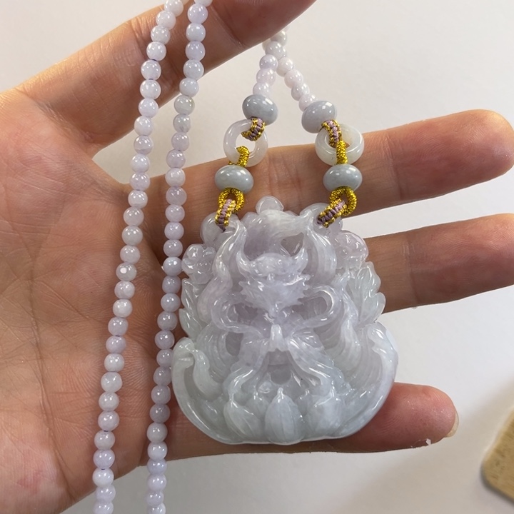 翡翠吊坠(赠链)未镶嵌打****茧代编织