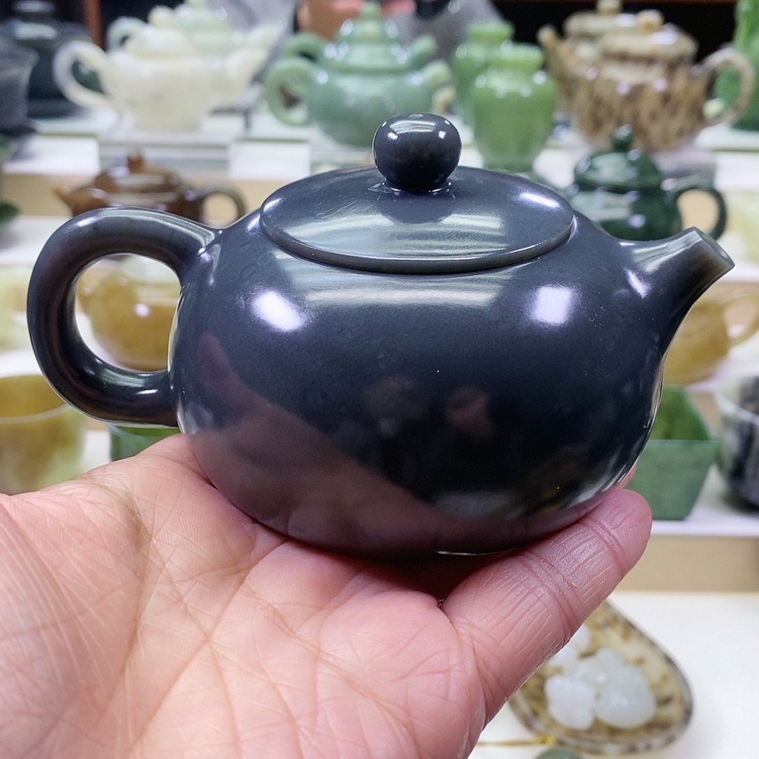 和田玉茶壶未镶嵌220ml