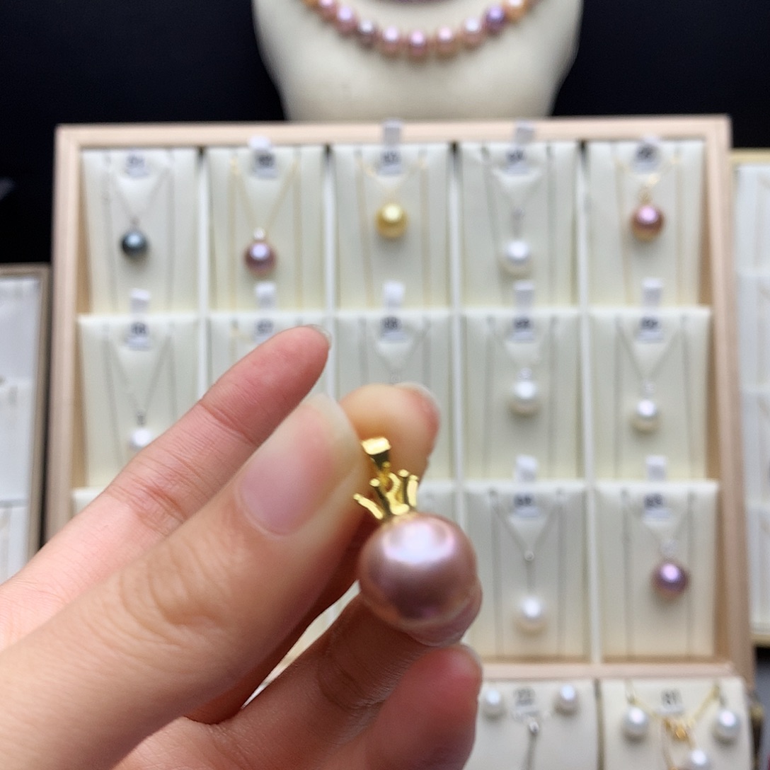 颈饰合金淡水珍珠