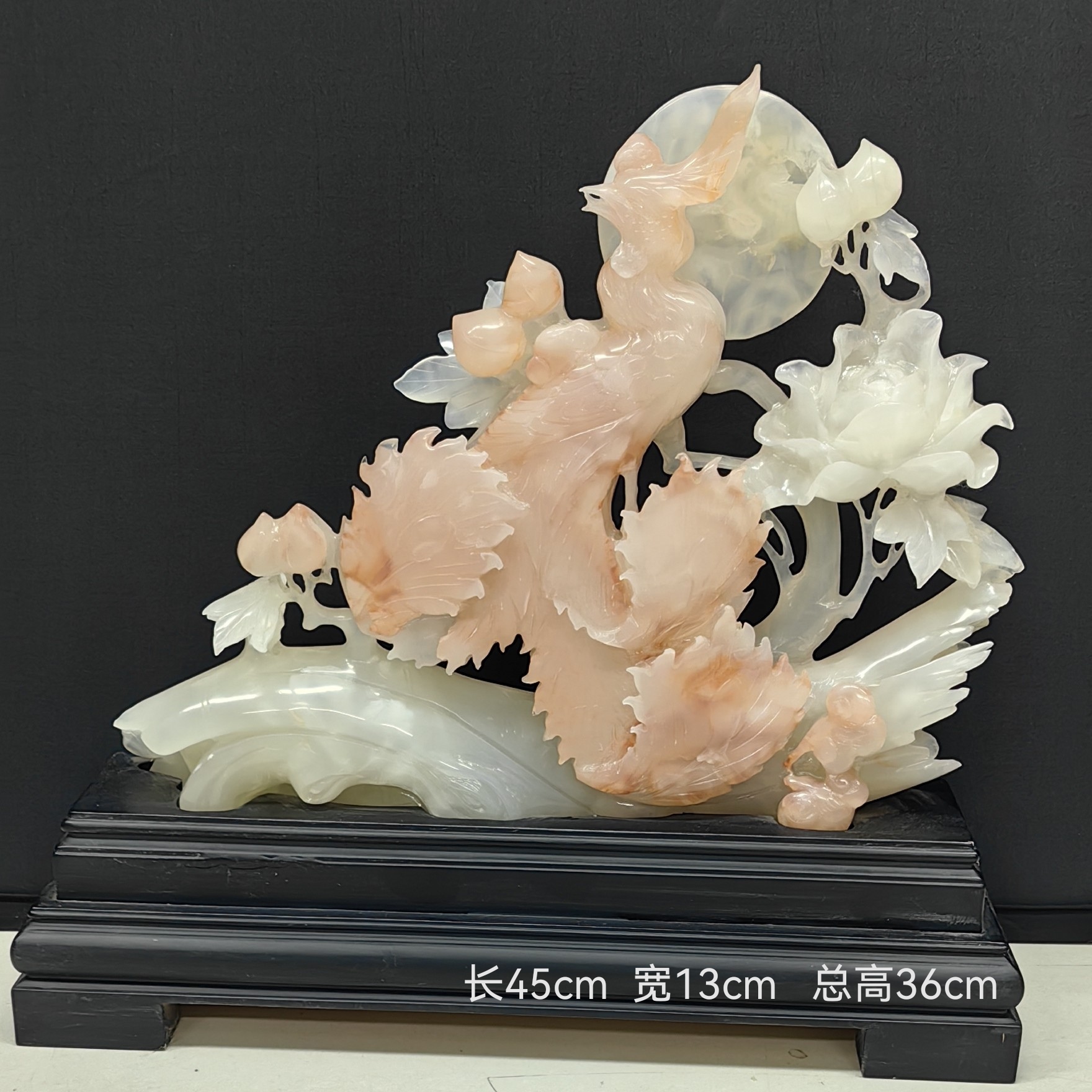 凤凰手工雕刻客厅大厅玄关家居摆件