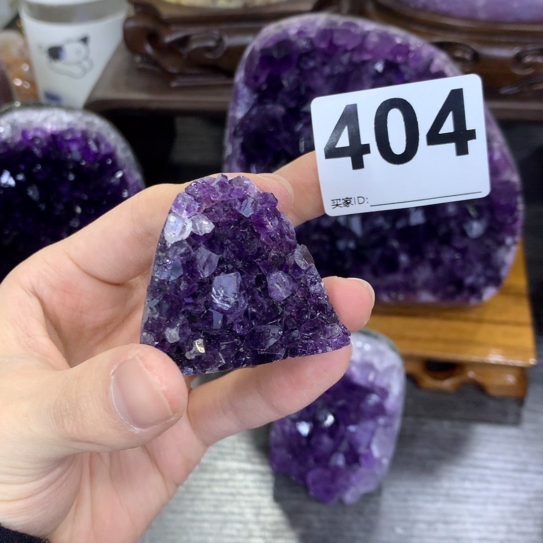 紫晶珠宝半成品未镶嵌404