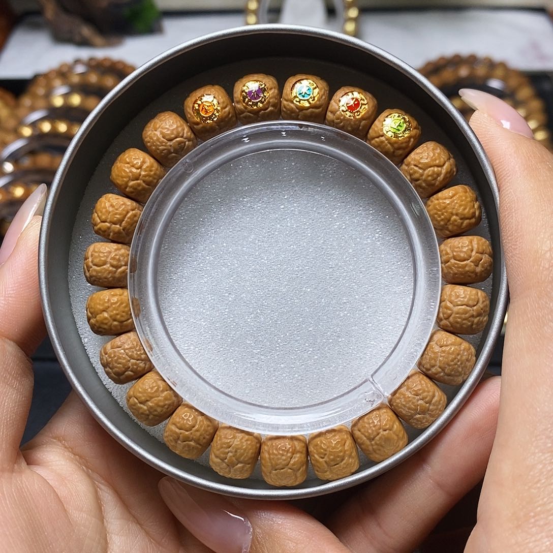 猴头核桃手串金木水火土五标饕餮尺寸10+全品单号366号