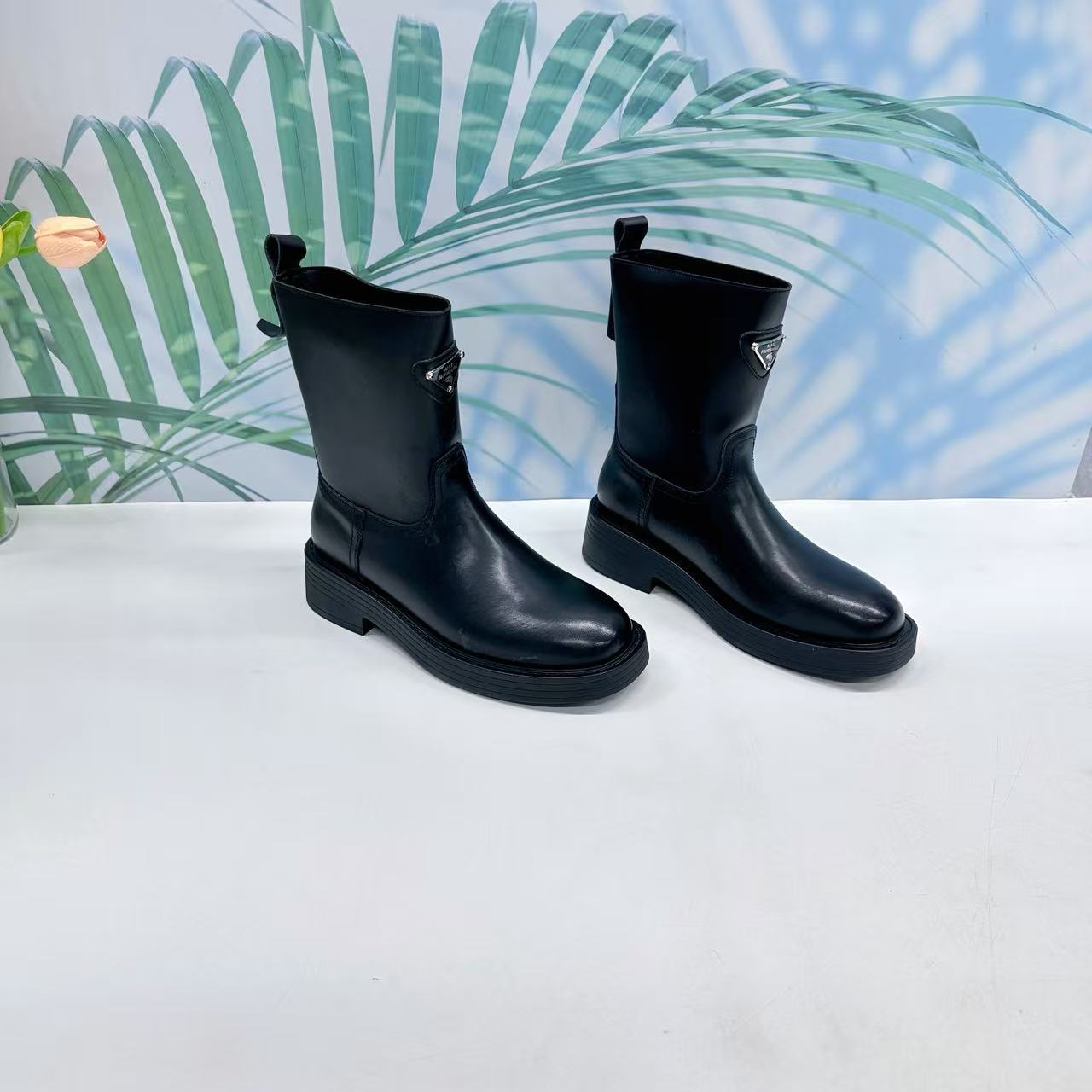 小强家女鞋  三角标显瘦增高靴（C478-67-2）（6623-95049056-311）