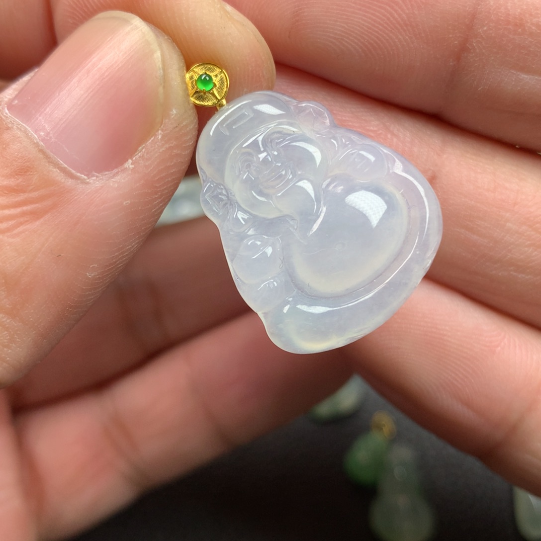 【闪购商品】颈饰18K金镶嵌翡翠翡翠