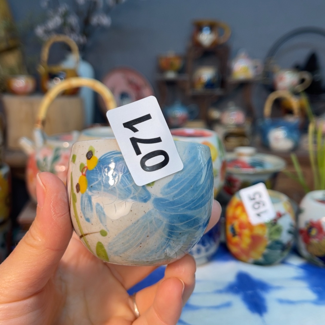 杯素浅陶瓷手工手绘