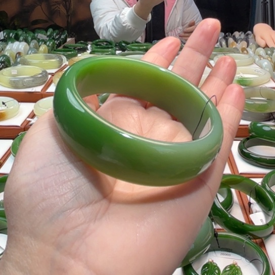 和田玉手镯未镶嵌✐*子