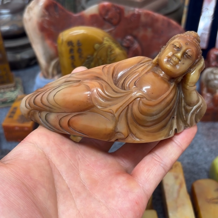 景***.印石寿山石桌面摆件