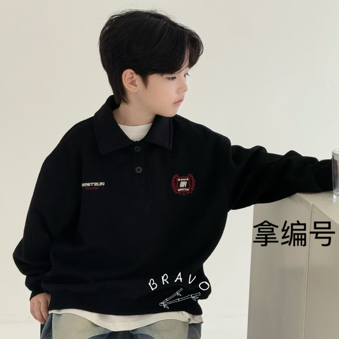 M家kids春秋冬上衣中大童冬季(拿编号童装)【339-559】儿童冬天衣服