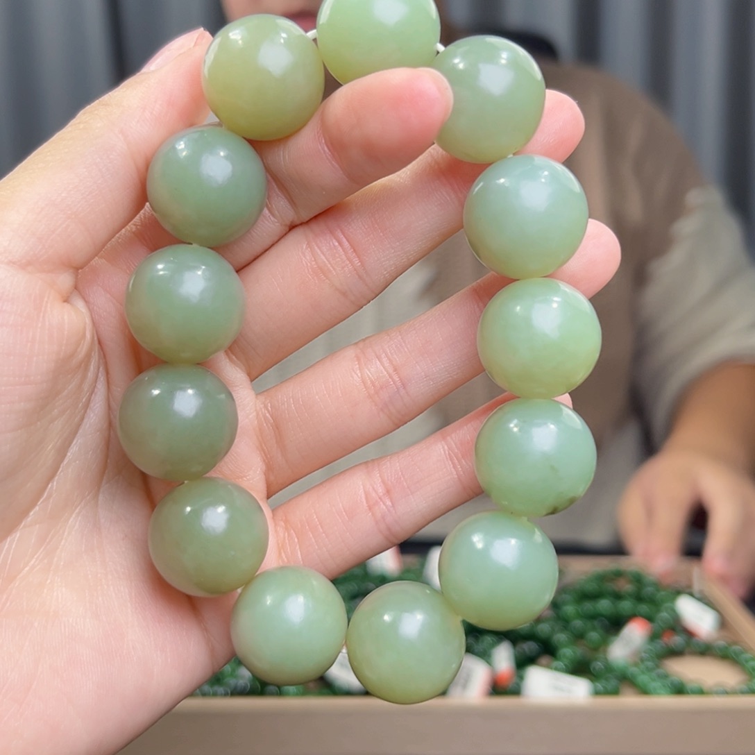 和田玉未镶嵌手串天然和田玉新疆且末18