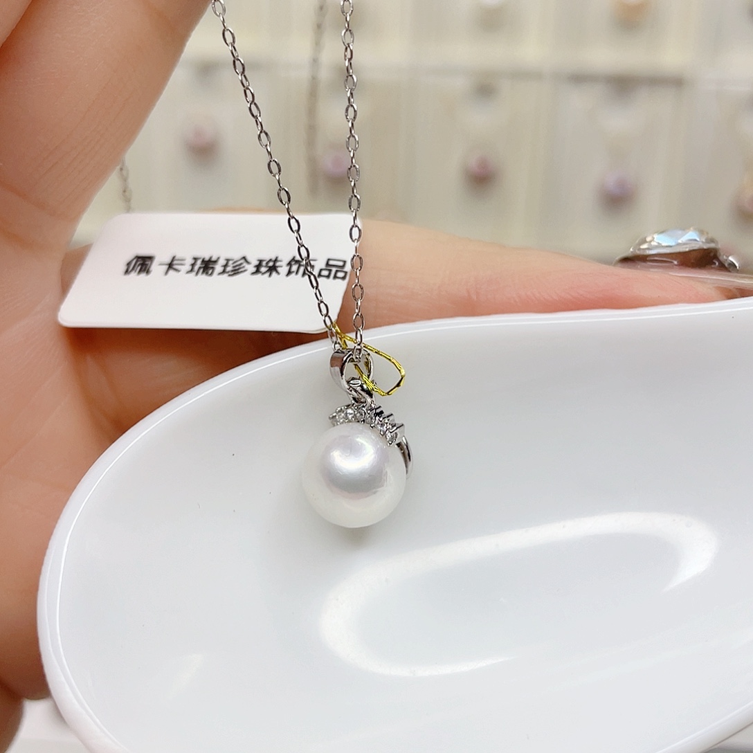 合金淡水珍珠吊坠(赠链)