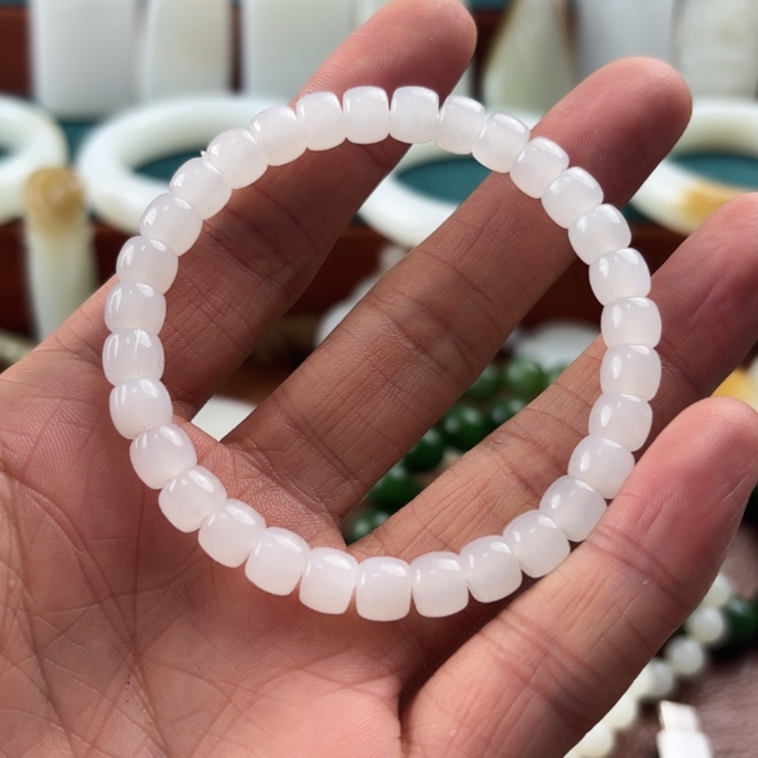 和田玉未镶嵌手链