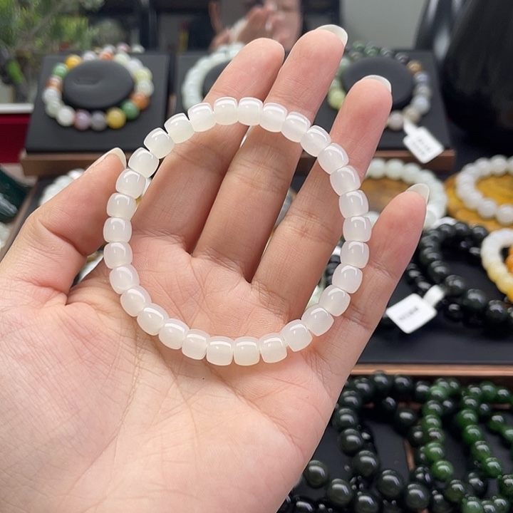 和田玉未镶嵌手链