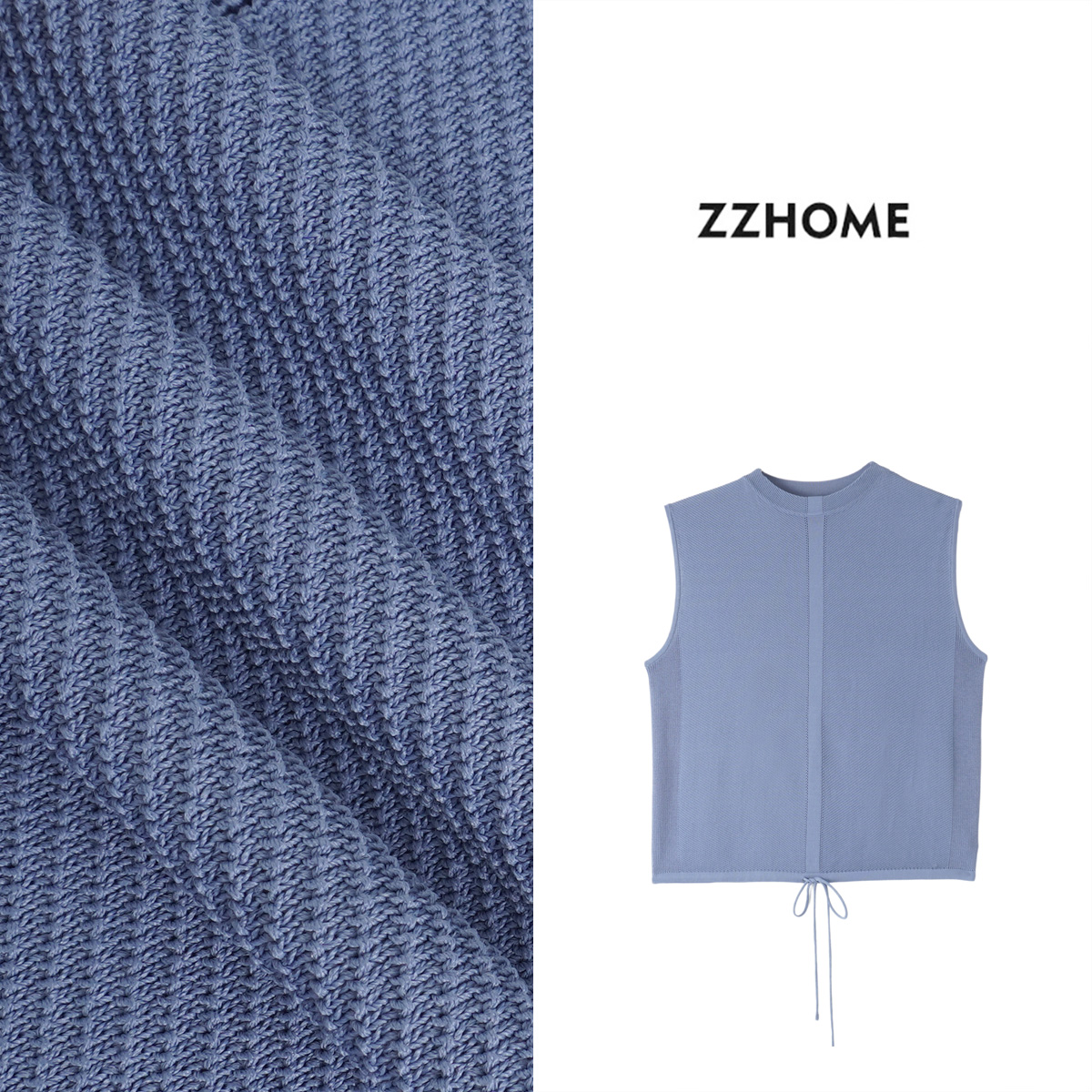 ZOZO HOME | 可持续时髦海鸥蓝精织内悦背心q173127p