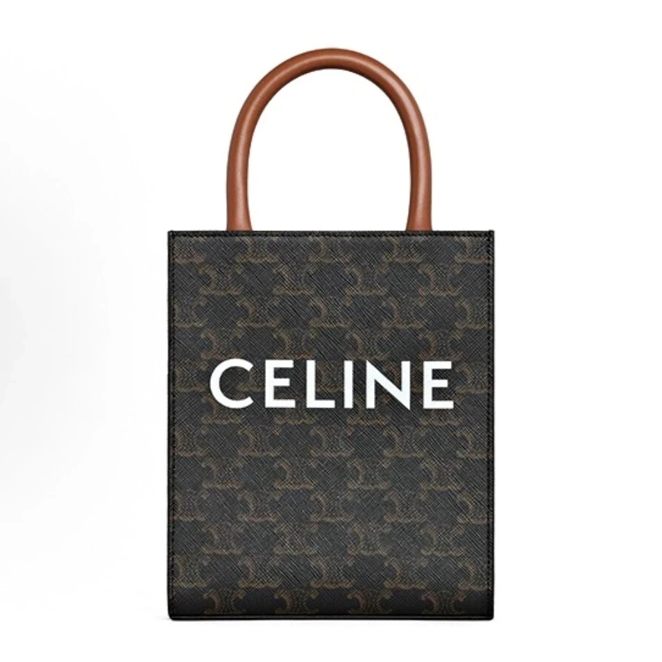 95新 Celine/思琳 赛琳 琴谱托特老花凯旋门mini 单肩包16685000