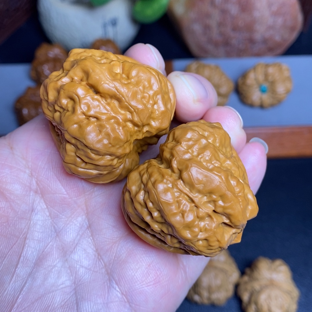 把件文玩核桃39.5，45蛙