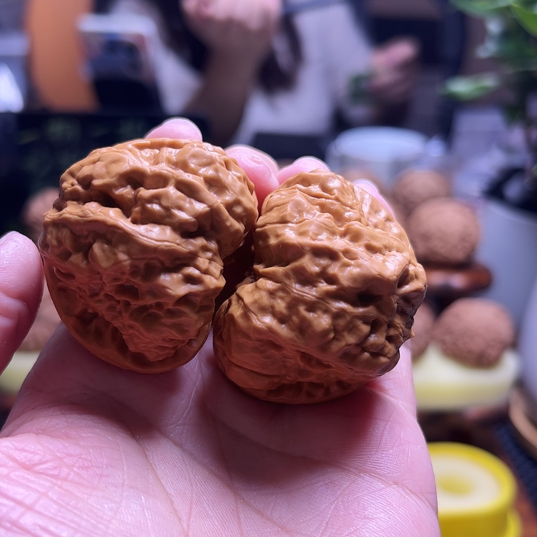 Q***！文玩核桃把件43尺蛙饼19