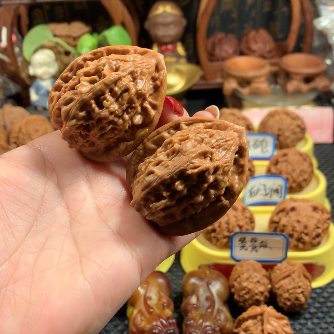 文玩核桃把件42大红袍